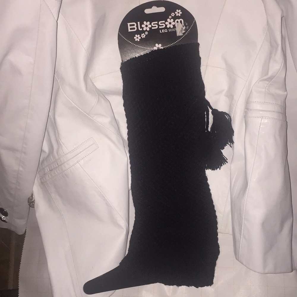 💰for $25! Black Leg Warmers with Tassels